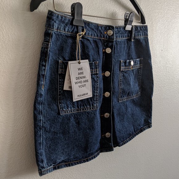 NWT Dark Wash Denim Skirt - Picture 1 of 6
